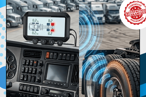 Tire Pressure Monitoring System Dubai UAE, Heavy truck fleet safety UAE, Gulf tire blowout prevention