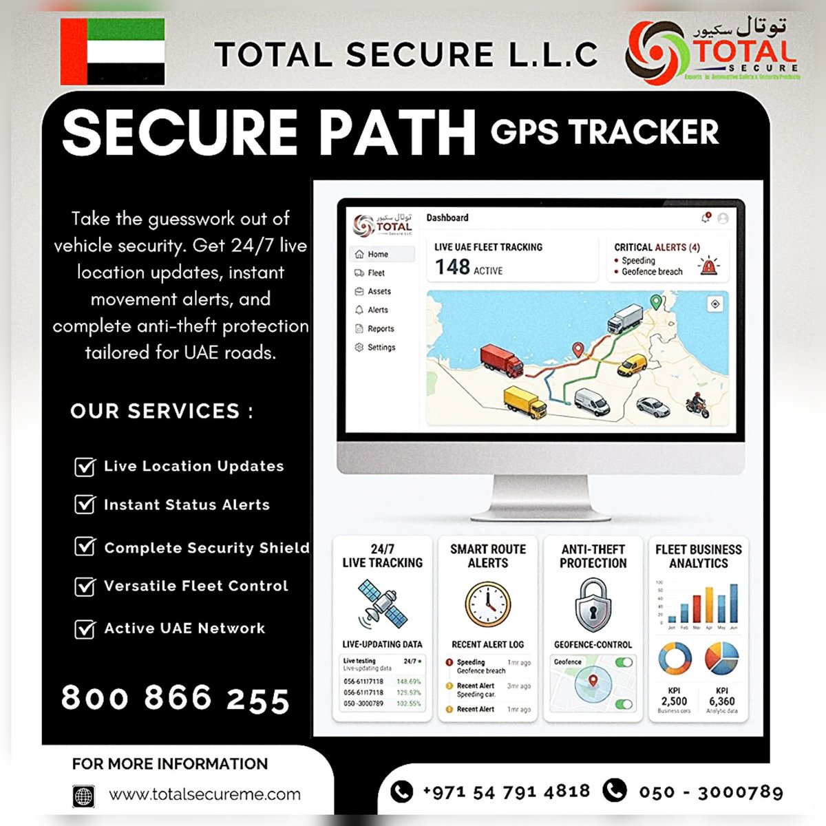 SECURE PATH GPS: Track Cars, Trucks & Bikes in UAE