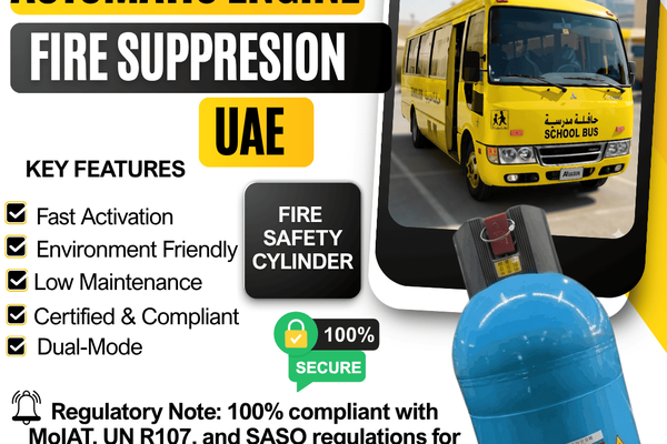 Vehicle Engine Fire Suppression System in UAE – Protect Your Fleet with Total Secure L.L.C
